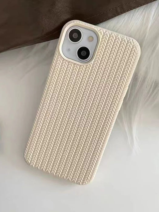 Funda de TPU suave con textura de punto, color liso, compatible con iPhone 14 Pro Max - Quierox - Tienda Online