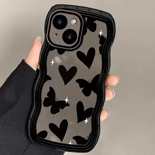 Funda estética pastel púrpura rosa borde ondulado para teléfono, Rmdmi Note 11 pro - Quierox - Tienda Online