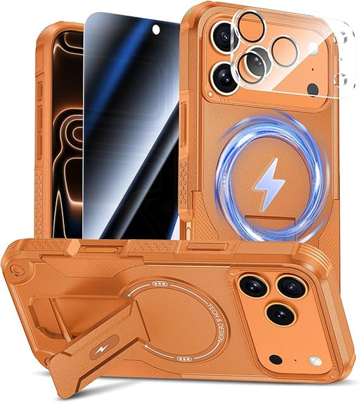 Funda Goton con protector de pantalla de cristal templado de privacidad para iPhone 17 Pro Max - Quierox - Tienda Online