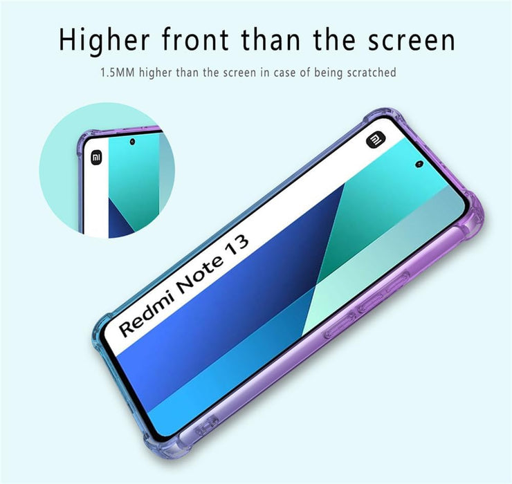 Funda gradiente Transparente TPU Anti - arañazos Antigolpes para Xiaomi Redmi note 13 pro - Quierox - Tienda Online