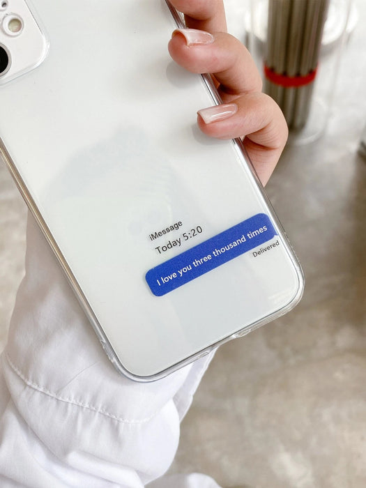 Funda iPhone con patrón de SMS - Quierox - Tienda Online