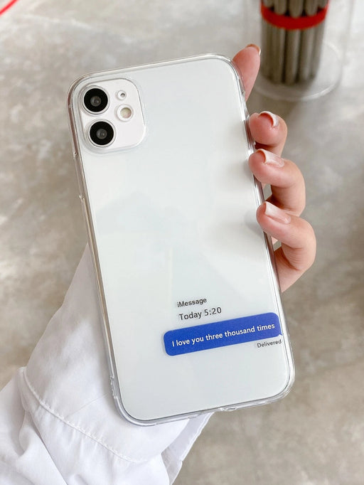 Funda iPhone con patrón de SMS - Quierox - Tienda Online