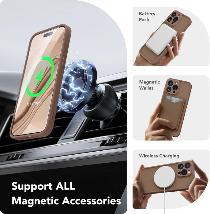 Funda magnética CAPRARO para iPhone 14 Pro Max, a prueba de golpes - Quierox - Tienda Online