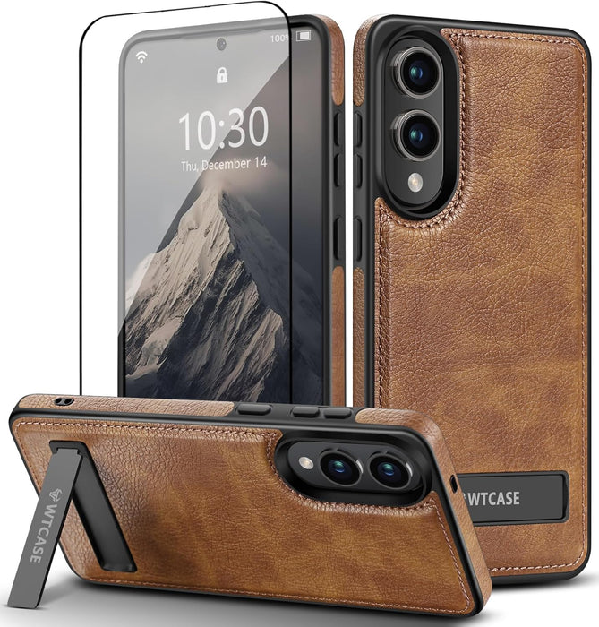 Funda magnética fuerte para Samsung Galaxy S24 de cuero con soporte - Quierox - Tienda Online