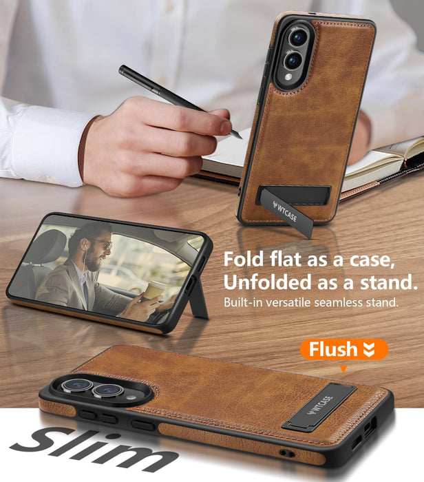 Funda magnética fuerte para Samsung Galaxy S24 de cuero con soporte - Quierox - Tienda Online