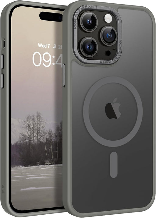 Funda magnética para iPhone 14 Pro max translúcida mate - Quierox - Tienda Online