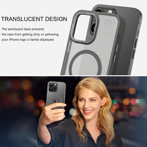 Funda magnética para iPhone 14 Pro max translúcida mate - Quierox - Tienda Online