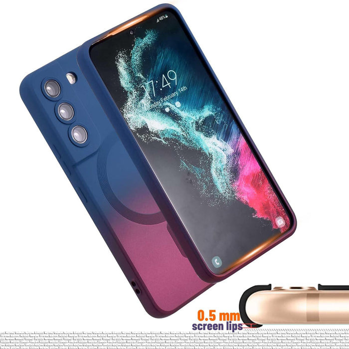 Funda magnética para Samsung Galaxy S21 FE, silicona suave, color degradado - Quierox - Tienda Online