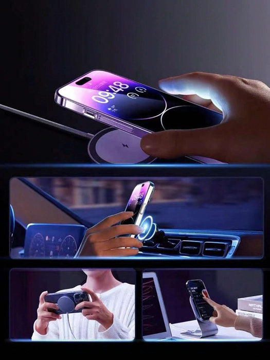 Funda magnética para teléfono con revestimiento compatible con iPhone - Quierox - Tienda Online