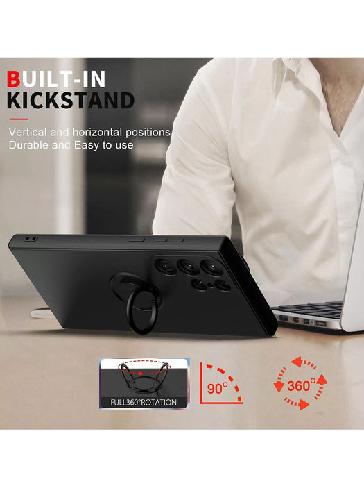 Funda magnética para teléfono con soporte para anillo compatible con Android - Quierox - Tienda Online