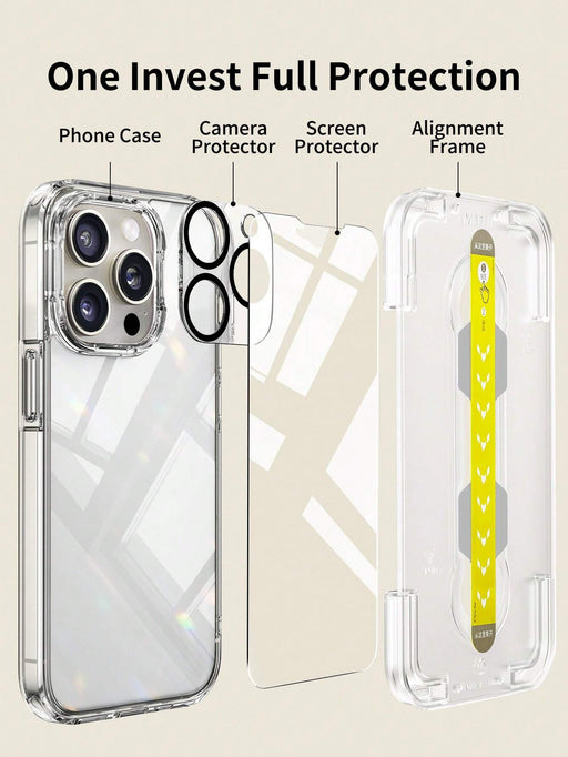 Funda magnética transparente para teléfono, protector de pantalla y de lente para iphone13 pro max - Quierox - Tienda Online
