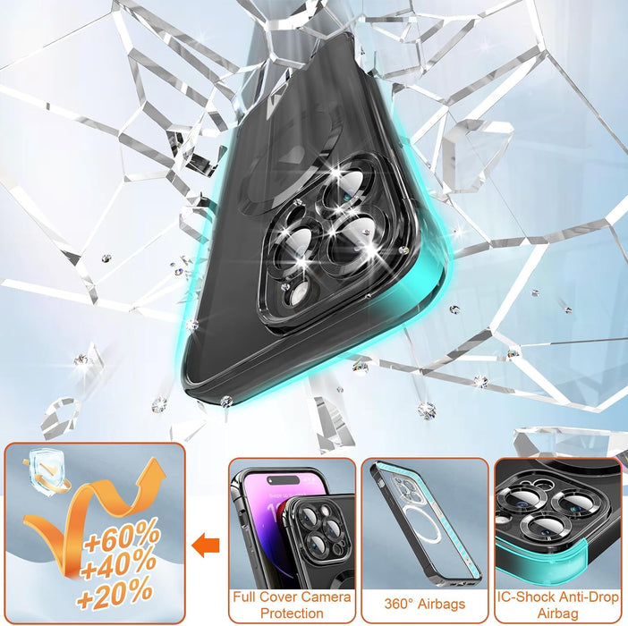 Funda MagSafe para iPhone 13 Pro Max con protector de cámara - Quierox - Tienda Online