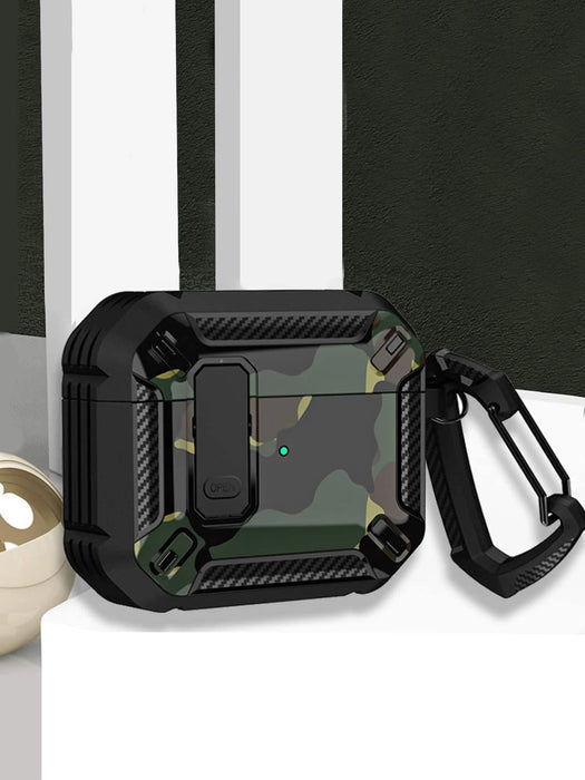 Funda para auriculares de Tpu con estampado de camuflaje con diseño de armadura - Quierox - Tienda Online