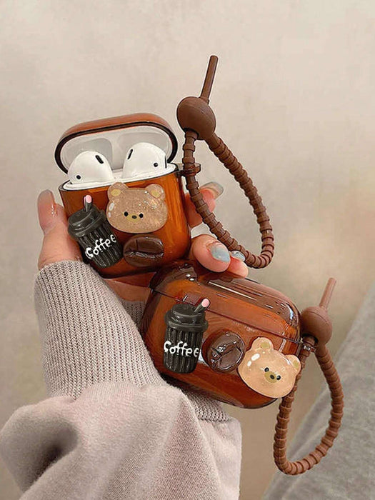 Funda para auriculares inalámbricos con diseño de taza de café 3D, Apple Pro 2.ª generación - Quierox - Tienda Online