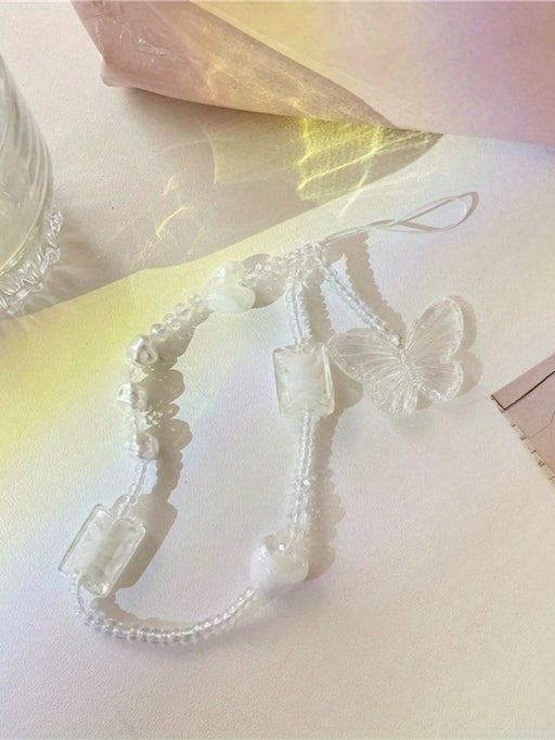 Funda para celular de lindo colgante de mariposa con forma de corazón en espiral - Quierox - Tienda Online