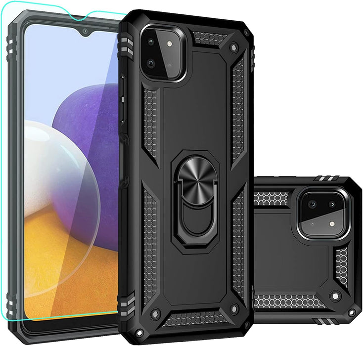 Funda para Galaxy A22 5G, con protector de pantalla, [grado militar] - Quierox - Tienda Online