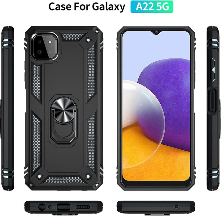 Funda para Galaxy A22 5G, con protector de pantalla, [grado militar] - Quierox - Tienda Online