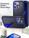 Funda para Galaxy A36 5G con diseño de bloques de color y soporte invisible. - Quierox - Tienda Online