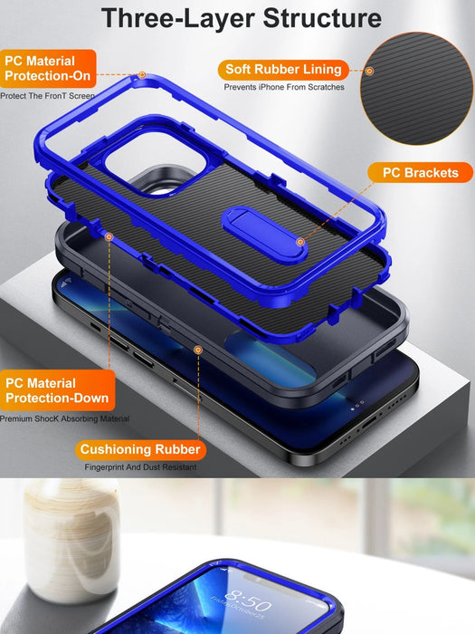 Funda para Galaxy A36 5G con diseño de bloques de color y soporte invisible. - Quierox - Tienda Online
