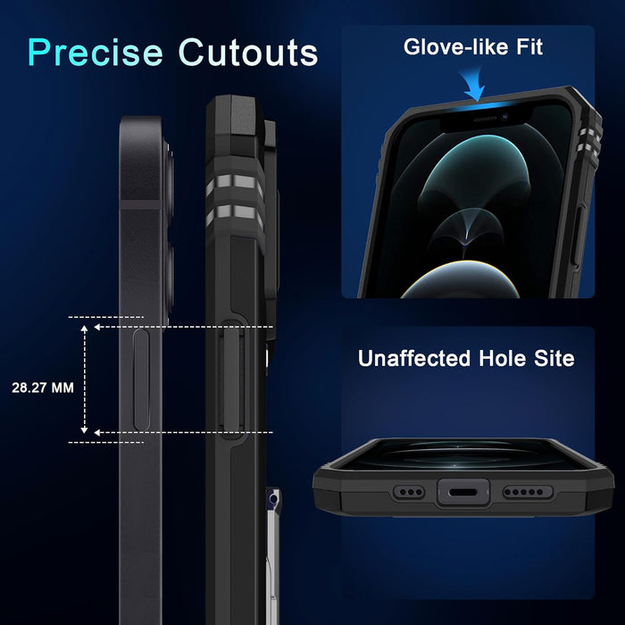 Funda para iPhone 13 Pro Max con cubierta deslizante para cámara + protector de pantalla - Quierox - Tienda Online