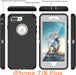 Funda para iPhone 8 Plus/7 Plus con protector de pantalla incorporado, a prueba de caídas - Quierox - Tienda Online