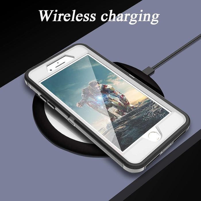 Funda para iPhone 8 Plus/7 Plus con protector de pantalla incorporado, a prueba de caídas - Quierox - Tienda Online