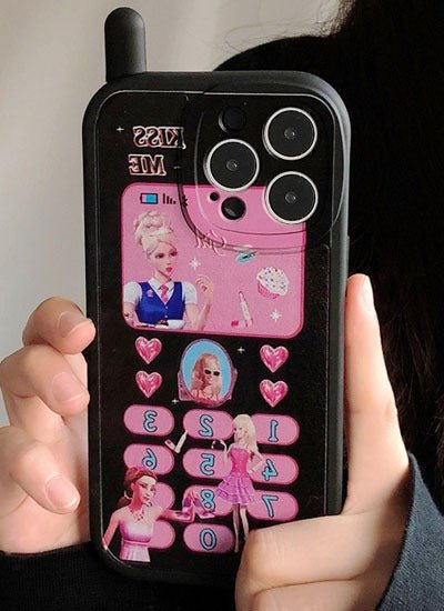 Funda para iPhone con antena Teen Yeoju negra similar al cuero - Quierox - Tienda Online