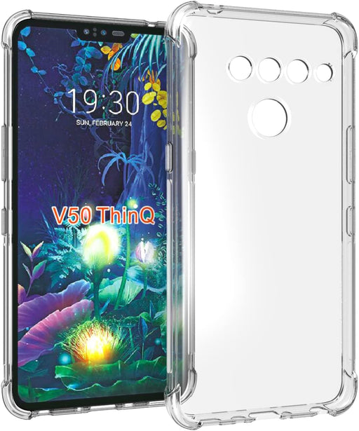 Funda para LG V50 ThinQ Clear TPU cuatro esquinas - Quierox - Tienda Online