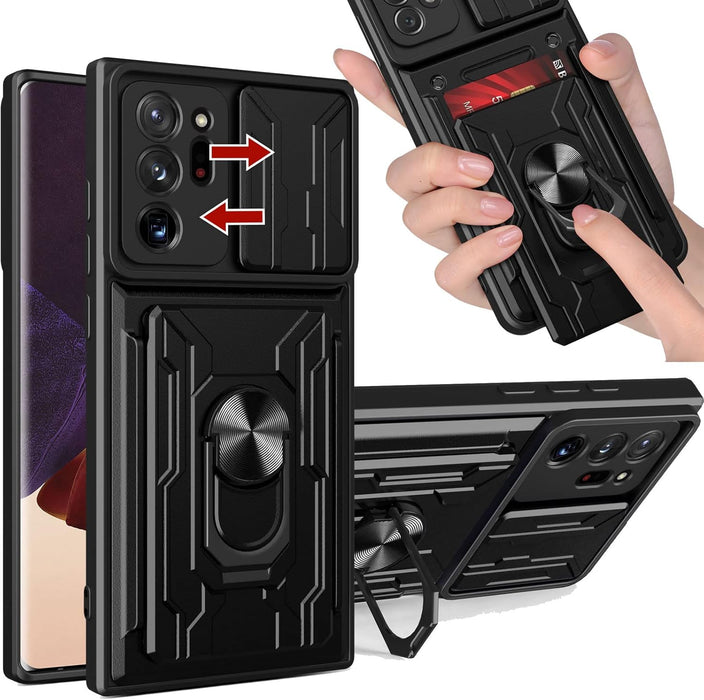 Funda para Motorola OT EDGE 50 PRO con cámara deslizante, soporte y tarjetero - Quierox - Tienda Online