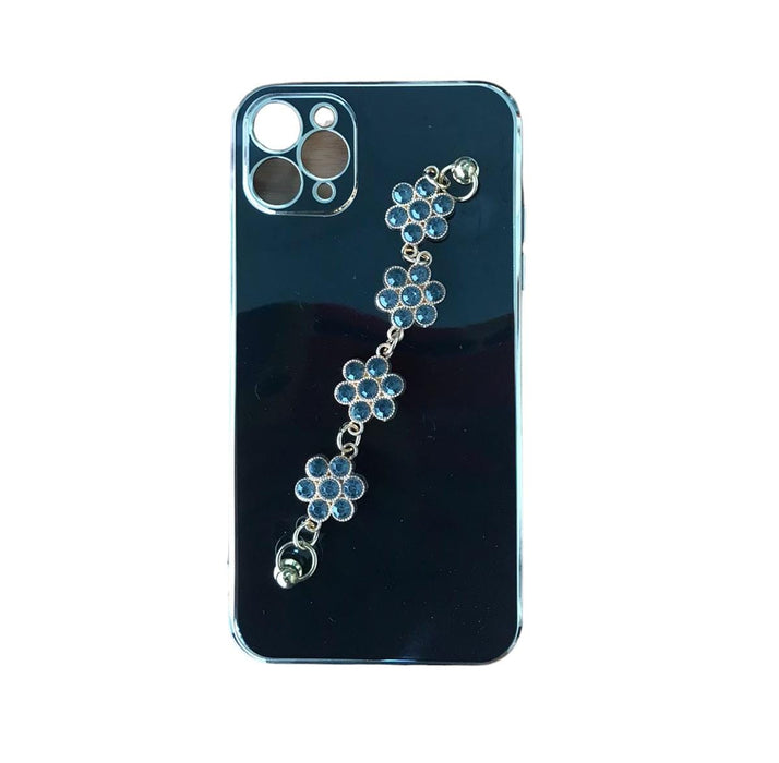 Funda para móvil con estampado de flor con con diseño de flor correa de mano - Quierox - Tienda Online