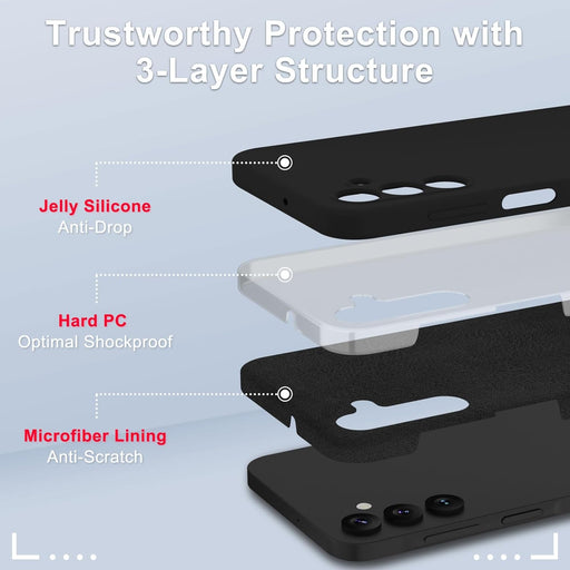 Funda para Samsung Galaxy A16 5G, funda de silicona con 1 protector de pantalla - Quierox - Tienda Online