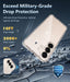 Funda para Samsung Galaxy S25: Protección militar contra caídas transparente (brillante) - Quierox - Tienda Online