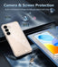 Funda para Samsung Galaxy S25: Protección militar contra caídas transparente (brillante) - Quierox - Tienda Online