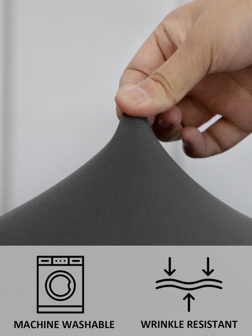 Funda para silla de oficina extraíble gris de 2 piezas, adecuada para oficina, estudio y hogar - Quierox - Tienda Online