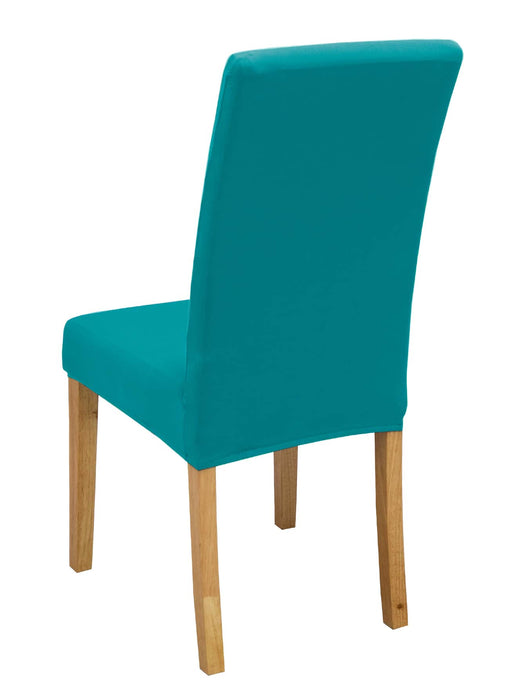 Funda para sillas de comedor de seda color leche, elásticas, de poliéster, 1 unidad - Quierox - Tienda Online