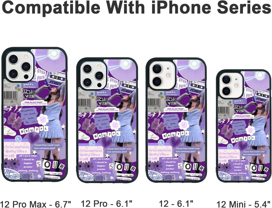 Funda para teléfono con collage de Queen Singer en color morado para iphone 12 mini - Quierox - Tienda Online