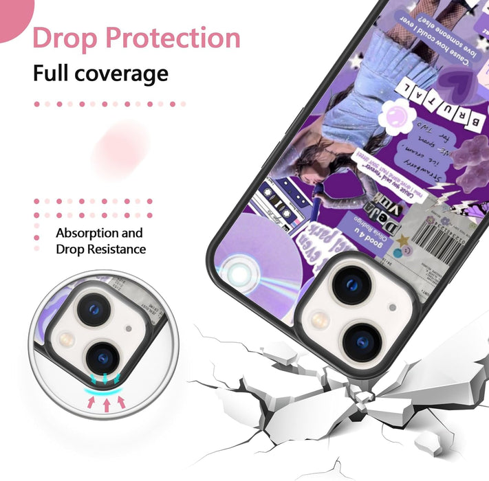 Funda para teléfono con collage de Queen Singer en color morado para iphone 12 mini - Quierox - Tienda Online