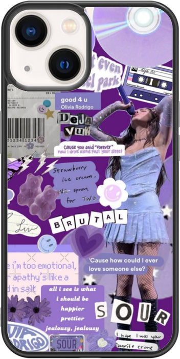 Funda para teléfono con collage de Queen Singer en color morado para iphone 12 mini - Quierox - Tienda Online