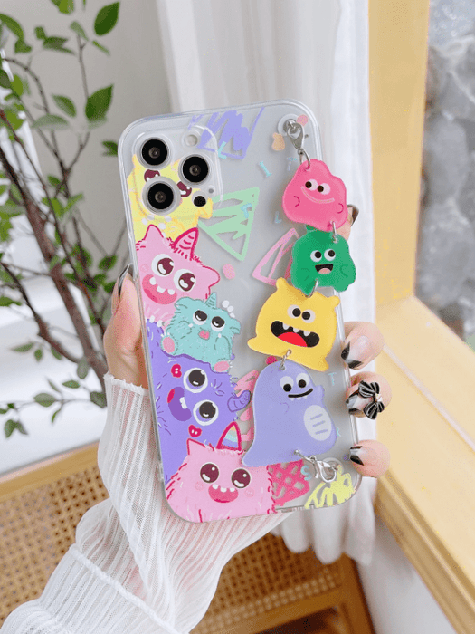 Funda para teléfono con dibujos animados y correa para la mano, para iphone 7P/8P - Quierox - Tienda Online
