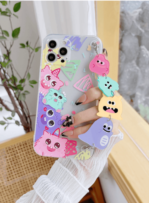 Funda para teléfono con dibujos animados y correa para la mano, para iphone 7P/8P - Quierox - Tienda Online