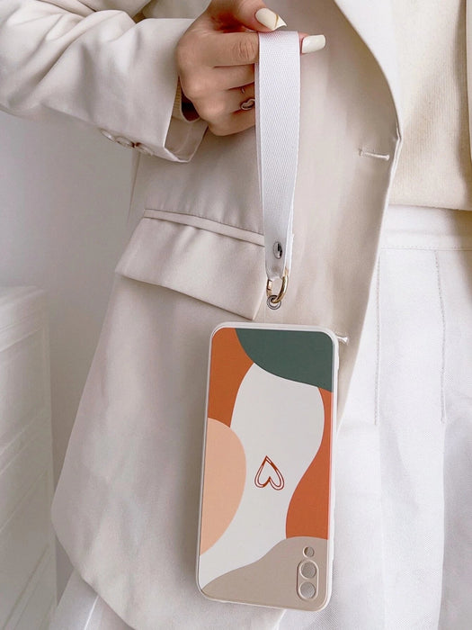 Funda para teléfono con diseño de corazón y cordón compatible con Galaxy A02/M02 - Quierox - Tienda Online