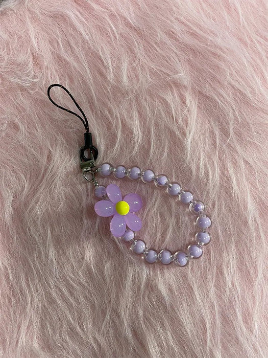 Funda para teléfono con diseño de flores rojas y cordón de cuentas para iPhone 11 Pro Max - Quierox - Tienda Online