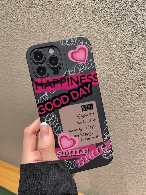 Funda para teléfono con diseño de letras rosas de San Valentín - Quierox - Tienda Online