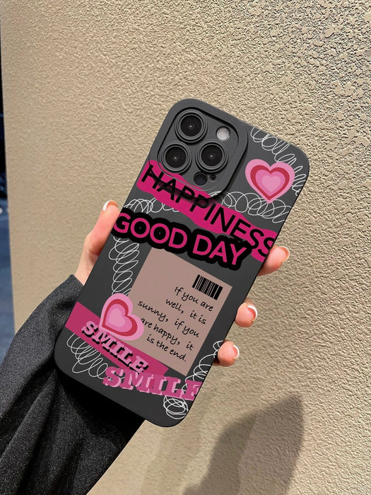 Funda para teléfono con diseño de letras rosas de San Valentín - Quierox - Tienda Online