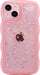 Funda para telefono con diseño de ondas rizadas, con purpurina brillante para iphone 13 mini - Quierox - Tienda Online