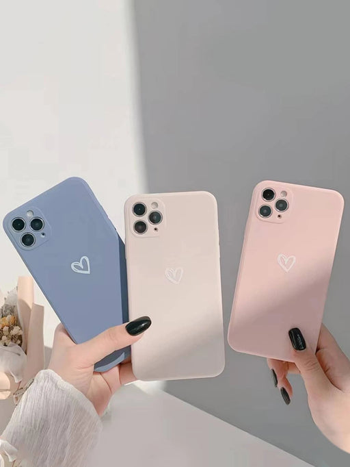 Funda para teléfono con estampado de corazón, para iphone - Quierox - Tienda Online