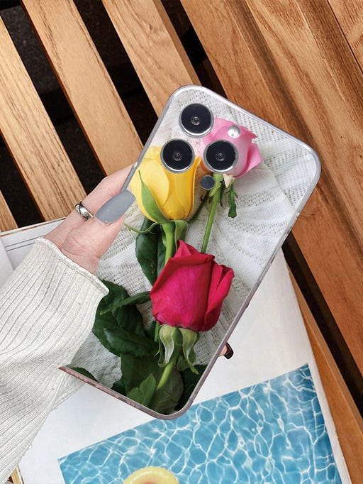 Funda para teléfono con estampado de rosas de verano Iphone XR - Quierox - Tienda Online