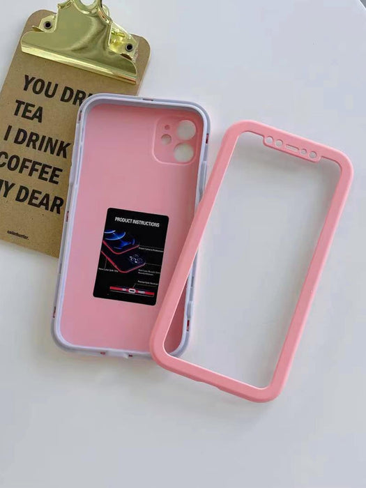 Funda para teléfono con marco en contraste de dos tonos - Quierox - Tienda Online