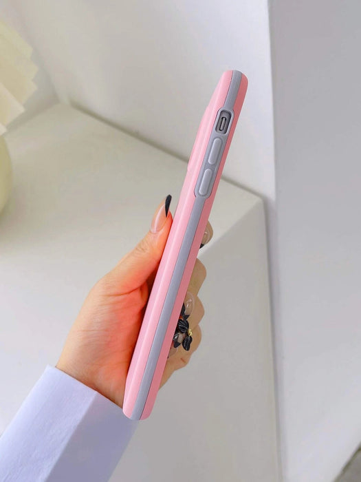 Funda para teléfono con marco en contraste de dos tonos - Quierox - Tienda Online