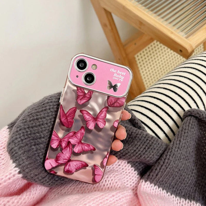 Funda para telefono con mariposa brillante en 3D - Quierox - Tienda Online